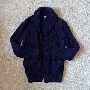 H&M Men’s Dark Navy Cardigan Size M
